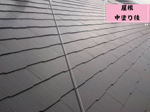 府中市 F様邸 屋根塗装の施工過程　25314